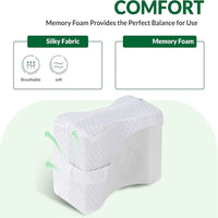 KneeRest™ Memory Foam Knee Pillow with Strap