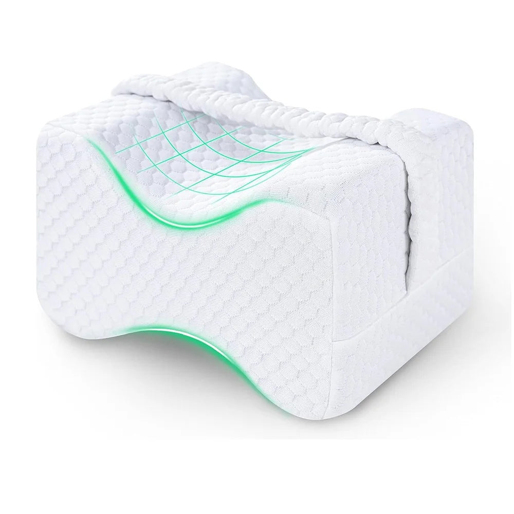 KneeRest™ Memory Foam Knee Pillow with Strap