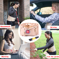 SpineRelief™ Inflatable Lumbar Decompression Belt - Instant Lower Back Pain Relief for Herniated Disc & Sciatica | Wearable Spinal Traction Support